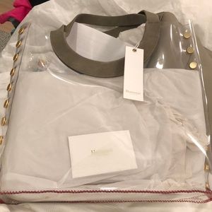 Hammitt Clear Tote with Gold Accents